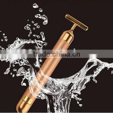 T Shape facial machine Beauty Esthetic Bar 24k gold facial beauty bar massage roller