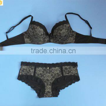 2016 Trade Assurance Printed Floral Embroidery Bra Set Shantou photo-4