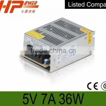 best quality mini-size xbox 1 uninterruptible constant voltage single output ac dc regulated switching 7a 5v 36w power supply