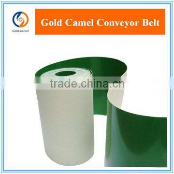 Green PVC conveyor belt smooth surface 1~4plies/1~6MM thickness