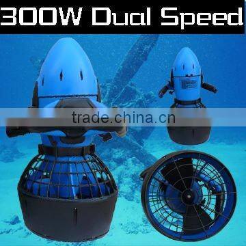 Underwater scooter, water propeller with dual speed