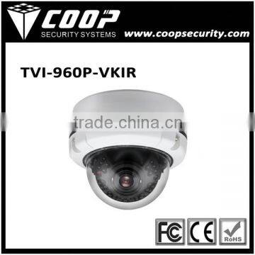 High Definition Vandalproof Dome TVI Camera 1.3 Megapixel CCTV HD TVI 960P Camera