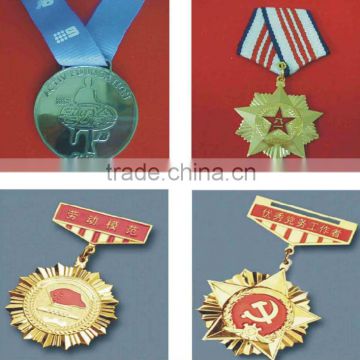 Various design metal enamel paint medal