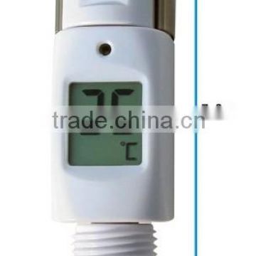 IPX7 approval LED alert digital shower head thermometer