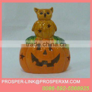 Ceramic halloween pumpkin