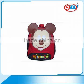 2016 China custom cartoon fancy cute kids backpack school bag