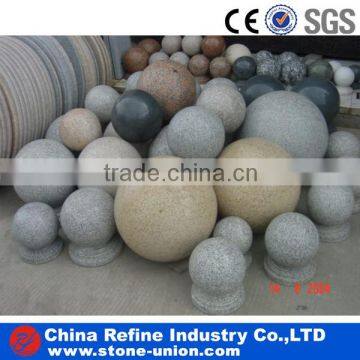 natural stone pillars and column top balls,pillar caps