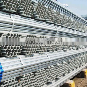 1.0mm Hot dip galvanized round tube pipe , galvanized round tube pipe for irrigation , cold roll galvanized round tube pipe