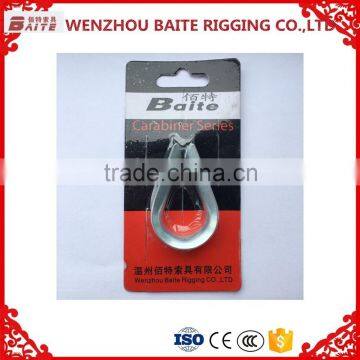 Galvanize Carabiner Wholesale Steel Electric Galvanized Thimble DIN 6899A Hardware Manufacture Quality Choice photo-2