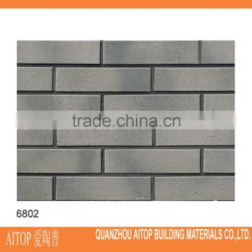 Grey gradient ceramic clinker tile exterior wall cladding Russia