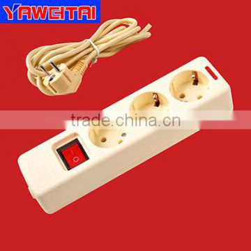 3 gang extension socket with switch /with earthing