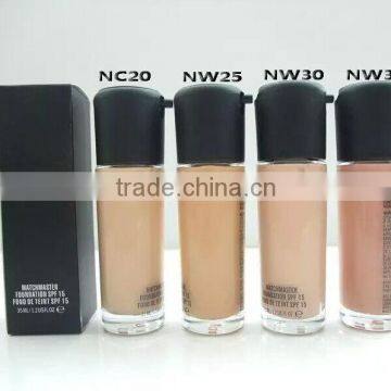 Brand cosmetic face whitening foundation for beauty colorful fashional liquid foundation makeup