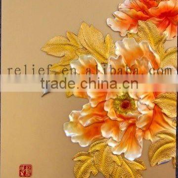 Hot design flower oil painting for hotel decoration