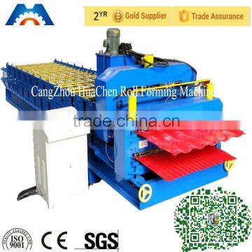 China Color Coated Roofing Sheet Steel Profile Roll Forming Machine