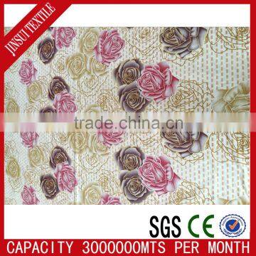 Changxing Factory Direct Sell Thousand Flower Designs Poly Micro Brushed Plain Printed Pattern Fabric for Patchwork Quilt photo-3