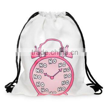New Design 3d Printing Gym Sack Drawstring Bag photo-2