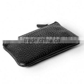 Black grain PU coin purse factory