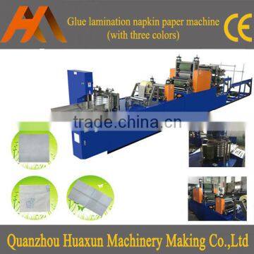 Flexo printing serviette tissue lamination folder paper napkin convert machine