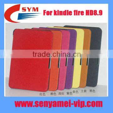 wholesales Leather Smart Cover for kindle Fire HD 8.9 case, For kindle Fire 8.9 leather case