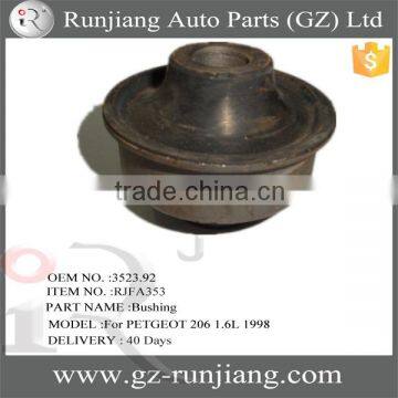 OEM NO.3523.92 auto front lower arm rear engine mounting bushing for PETGEOT 206 1.6L 1998