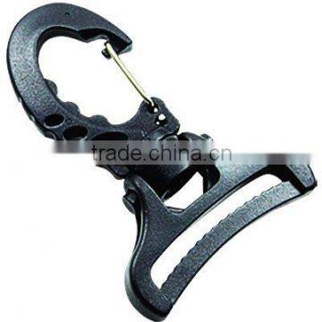 Plastic double swivel metal spring clip snap dog hook (HL-B006)