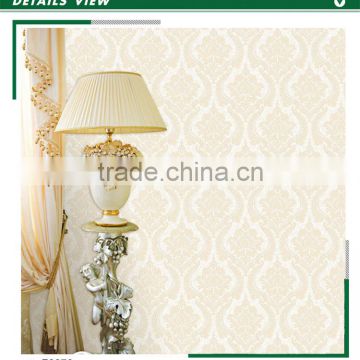 discounted foaming non woven wallpaper, traditional damask wallcovering for tv background wall , mould-proof wall paper warehous