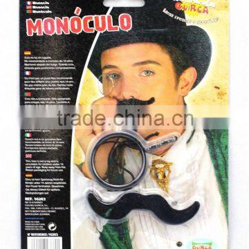 Party Mustache and Single Glasses