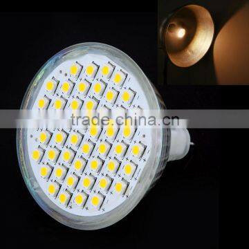 3W GU5.3 MR16 48Leds 3528 SMD LED Light Lamp Bulb Spotlight Warm White Ultra brightness 192LM Led Spot Lamp Energy Saving