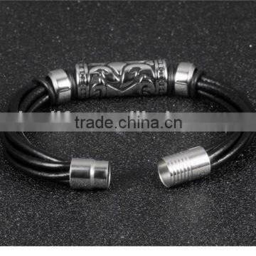 2016 Top Quality Cowhide Leather Magnetic Buckle Wholesale