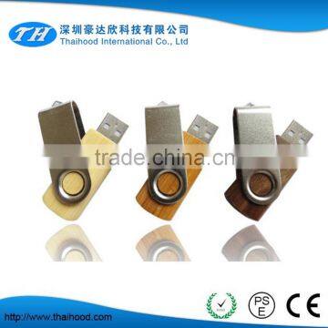 Wooden Swivel Design Usb Drives,64gb 128gb Wood Case Pendrives Usb 2.0 photo-2