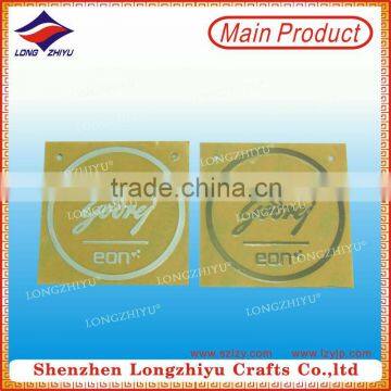 Make your own design metal emblem electronic nameplate,self adhesive metal label electroformed sticker