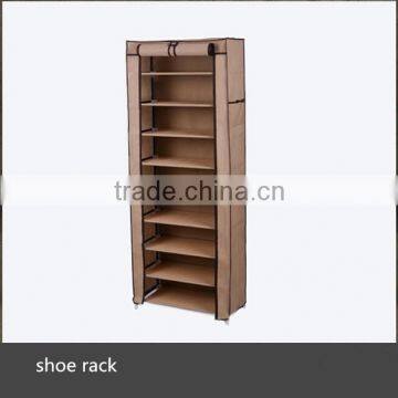 9 Layers Non-woven Steel Storage Racks for Shoes With Fabric Cover photo-2
