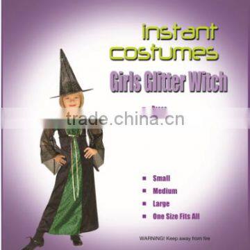 Wholesale China New fashion little girl Glitter witch party costume