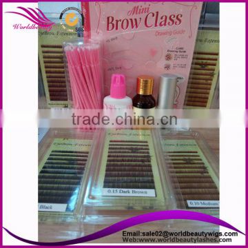 Quick delivery wholesale price mink eyebrow extensions / eyebrow make up