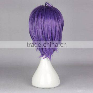 Hot Sales Japanese Anime Game Short Purple Wig High Quality Thick Kasen Kanesada Wigs Cosplay Touken Ran0bu Online Sword photo-3