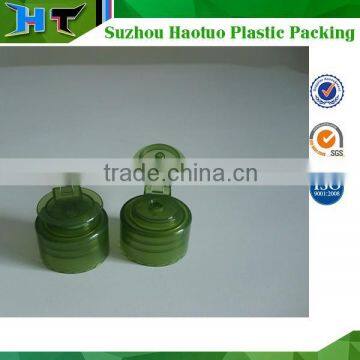 china supplier round plastic flip top cap 24 410