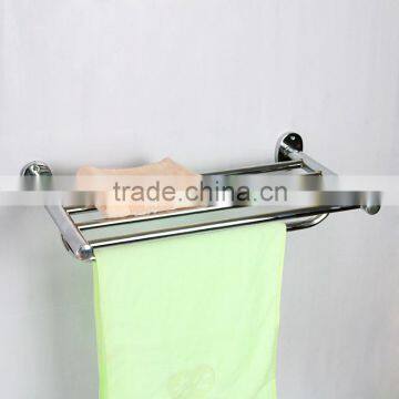 Bathroom wall fitting metal towel rails