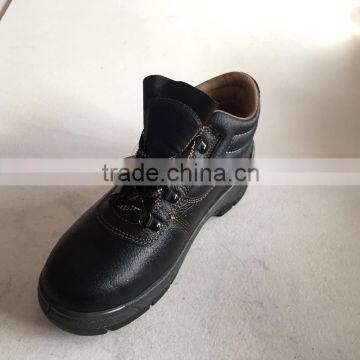 Popular split cow upper safety shoe, PU injection outsole, HW-2049