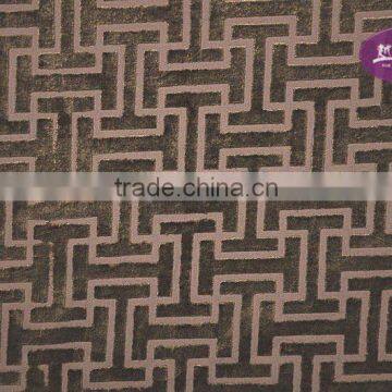 woven twill burnt out velveteen for decorative fabric and hometextile