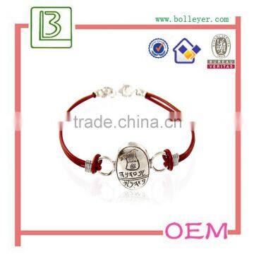 Silver Bangle With Leather Bangles Wholesale