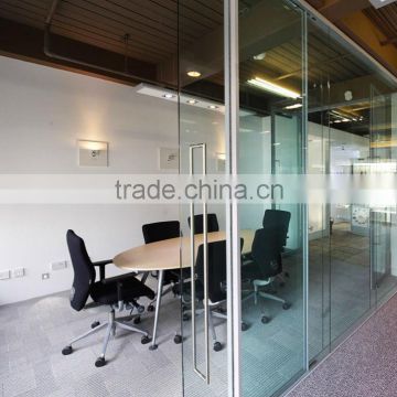 Aluminium frame glass partition with AS/NZS 2208:1996 and EN12150 certificate