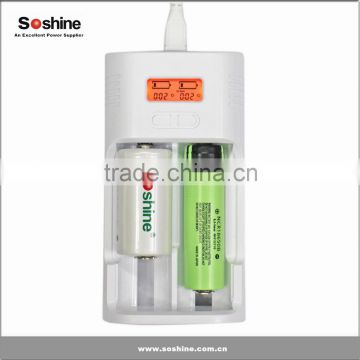 Soshine T2 universal travel High Quality 18650 Battery Charger Kit