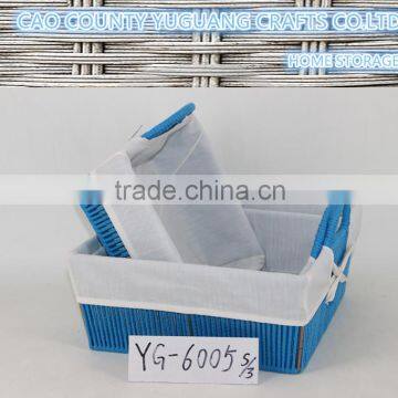 environmental factory price cotton bathroom basket wholesale