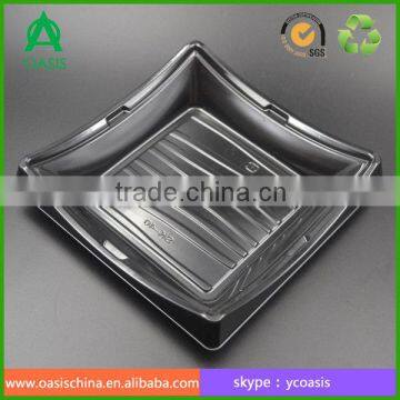 Disposable Sushi Plastic Packaging With Plastic Cover Lid photo-3