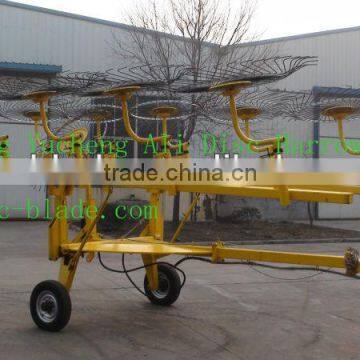 2013 latest researched 9GQL trailed large hay rake for tractor