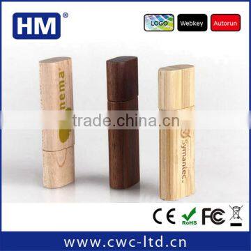 BSCI factory OEM promotional gift wood usb memory stick pendrive wooden custom