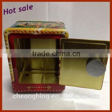 Wholesale money saving coin bank tin can