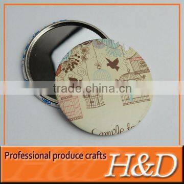 souvenir/gift tin pocket mirror metal made in china