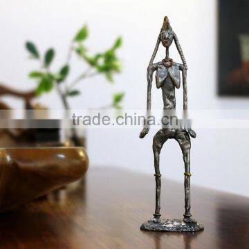 New design Home decor metal African figurine