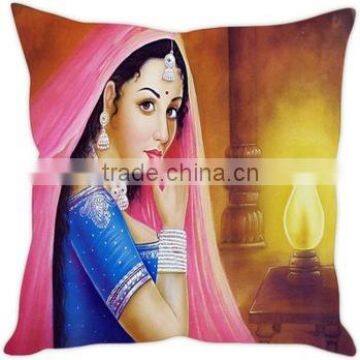 Indian Pillow Case Digital village artCushion Cover